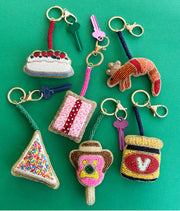 Australian Beaded Keyring Charms