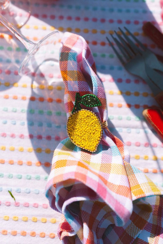 lemon napkin ring
