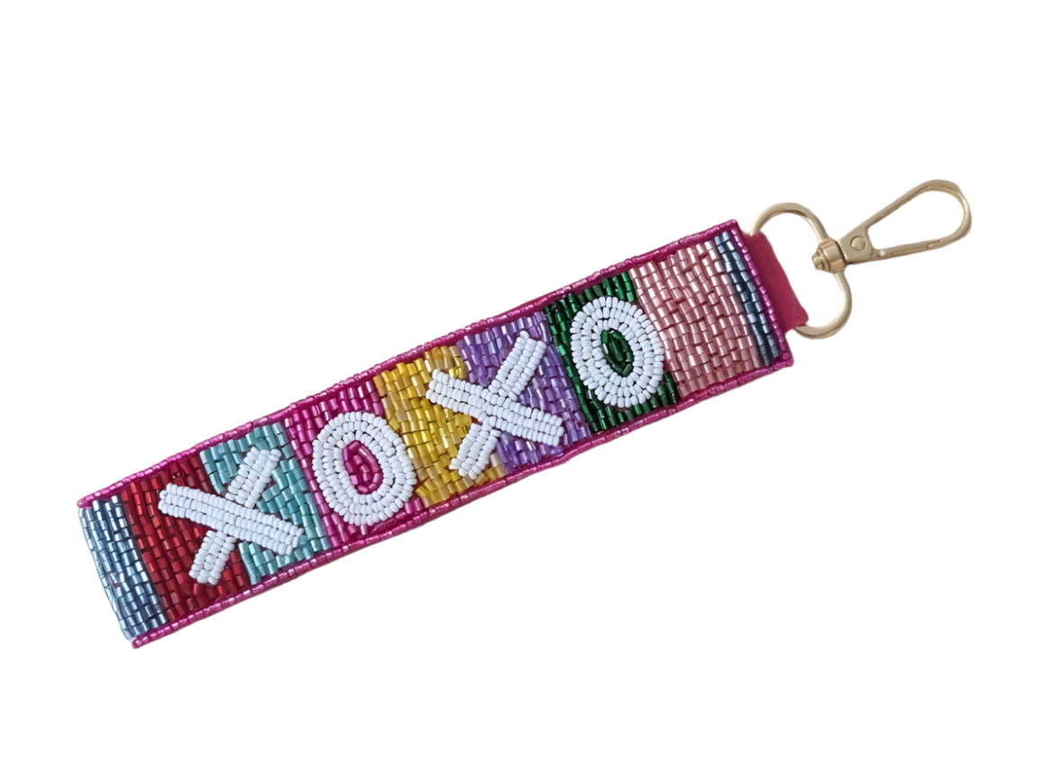 XOXO Beaded Keychain – mink and me